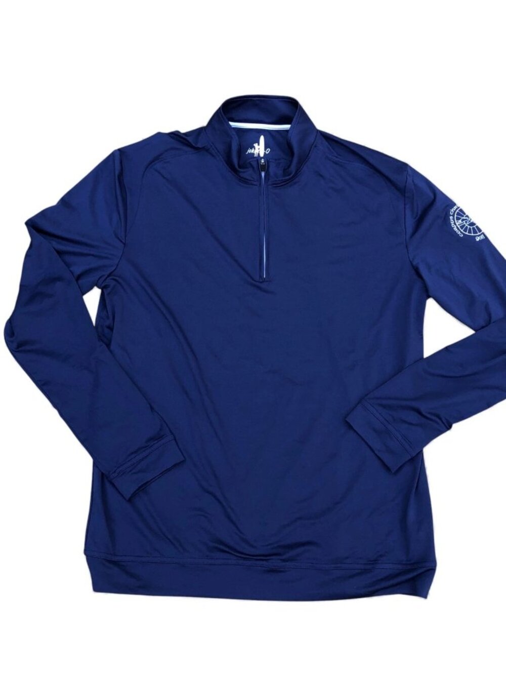 johnnie-O 1/4 Zip Performance Shirt Men's LARGE Corpus Christi School Golf Texas